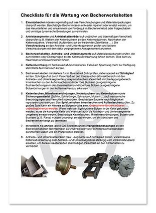 Wartungstipps für Elevatorketten (Becherwerksketten)