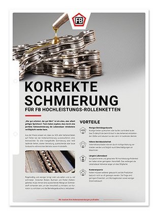 Korrekte Kettenschmierung für Rollenketten und Flyerketten
